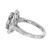 Peter Suchy GIA 3.73 Carat White Oval Sapphire Diamond Platinum Engagement Ring