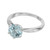 Lucie Campbell London 1.34 Carat Aqua Diamond Platinum Engagement Ring