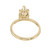 2.51 Carat Lab Grown Diamond Yellow Gold Engagement Ring