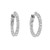 1.70 Carat Lab Grown Diamond White Gold Hoop Earrings