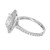 1.31 Carat Lab Grown Diamond Halo Engagement Ring