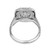 1.76 Carat Lab Grown Dimaond Platinum Halo Engagement Ring
