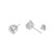 1.54 Carat IGI Certified Round Lab Grown Diamond Platinum Stud Earrings