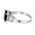 Peter Suchy GIA 3.24 Carat Sapphire Diamond Three-Stone Engagement Ring
