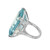 Peter Suchy 41.28 Carat Aquamarine Diamond Cocktail Platinum Ring