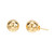 .27 Carat Round Brilliant Cut Diamond Yellow Gold Ball Earrings