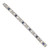 5.40 Carat Lab Grown Sapphire Diamond White Gold Link Bracelet
