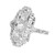 .28 Carat Round Diamond Platinum Filigree Three Stone Ring