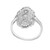 .28 Carat Round Diamond Platinum Filigree Three Stone Ring