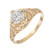 EGL Certified 1.10 Carat Diamond Yellow Gold Engagement Ring