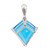 37.00 Carat Topaz White Gold Kite Shape Pendant