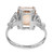 GIA Certified 6.08 Carat Topaz Diamond White Gold Ring