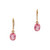 Peter Suchy 4.18 Carat Tourmaline Yellow Gold Dangle Earrings