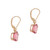 Peter Suchy 4.18 Carat Tourmaline Yellow Gold Dangle Earrings