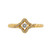 David Yurman .18 Carat Diamond Yellow Gold Venetian Quatrefoil Ring