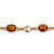 7.5 Carat Citrine Yellow Gold Bracelet