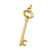 Tiffany & Co. 18k Yellow Gold Key Charm Pendant