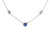Tiffany & Co. Elsa Peretti .30 Carat Sapphire Diamond Platinum Necklace