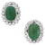GIA Certified 12.00 Carat Emerald Diamond Platinum Halo Clip Post Earrings