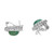 GIA Certified 12.00 Carat Emerald Diamond Platinum Halo Clip Post Earrings
