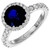Peter Suchy GIA Certified 2.56 Carat Sapphire Diamond White Gold Ring