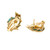 GIA Certified 12.00 Carat Turquoise Yellow Gold Earrings