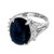 GIA Certified 10.99 Carat Oval Sapphire Diamond Platinum Engagement Ring