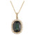 Peter Suchy GIA Certified 2.64 Carat Sapphire Diamond Halo Pendant Necklace