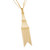 Tiffany & Co Yellow Gold Fringe Tower Drop Pendant Necklace