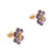.6 Carat Diamond Yellow Gold Flower Earrings