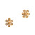 .6 Carat Diamond Yellow Gold Flower Earrings
