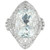 29.34 Carat Pale Blue Aquamarine Diamond Platinum Cocktail Ring
