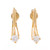 .30 Carat Diamond Yellow Gold Wire Earrings