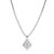 4.00 Carat Diamond White Gold Tear Drop Link Pendant Necklace