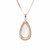 Peter Suchy 8.56 Carat Morganite Halo Diamond Rose Gold Pendant Necklace