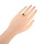 GIA Certified .67 Carat Emerald Diamond Halo Rose Gold Engagement Ring