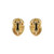Kurt Wayne Diamond Swirl Yellow Gold Clip Post Earrings