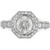 Peter Suchy 1.23 Carat Diamond Octagonal Halo Platinum Engagement Ring