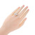 1.70 Carat Diamond Two Row Platinum Wedding Band Ring