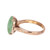 GIA Certified Oval Cabochon Jadeite Jade Rose Gold Ring