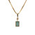 Peter Suchy GIA Certified 2.40 Carat Emerald Diamond Gold Pendant Necklace