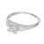 EGL Certified .64 Carat Diamond White Gold Three-Stone Engagement Ring