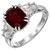 Peter Suchy Certified GIA 2.96 Carat Oval Ruby Diamond Platinum Engagement Ring