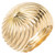 Yellow Gold Swirl Dome Cocktail Ring