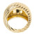 Yellow Gold Swirl Dome Cocktail Ring