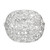 1.54 Carat Diamond Platinum Domed Cluster Ring