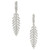 Effy .89 Carat Diamond White Gold Feather Dangle Drop Earrings