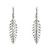 Effy .89 Carat Diamond White Gold Feather Dangle Drop Earrings