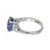 Peter Suchy 4.73 Carat Sapphire Diamond Platinum Three-Stone Engagement Ring
