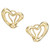 Tiffany &  Co Peretti  18k Yellow Gold Heavy Heart Clip Post Earrings